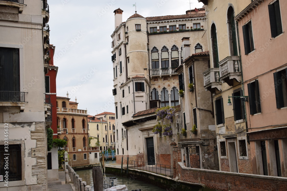  Empty streets of Venice. Quarantine regime in Italy