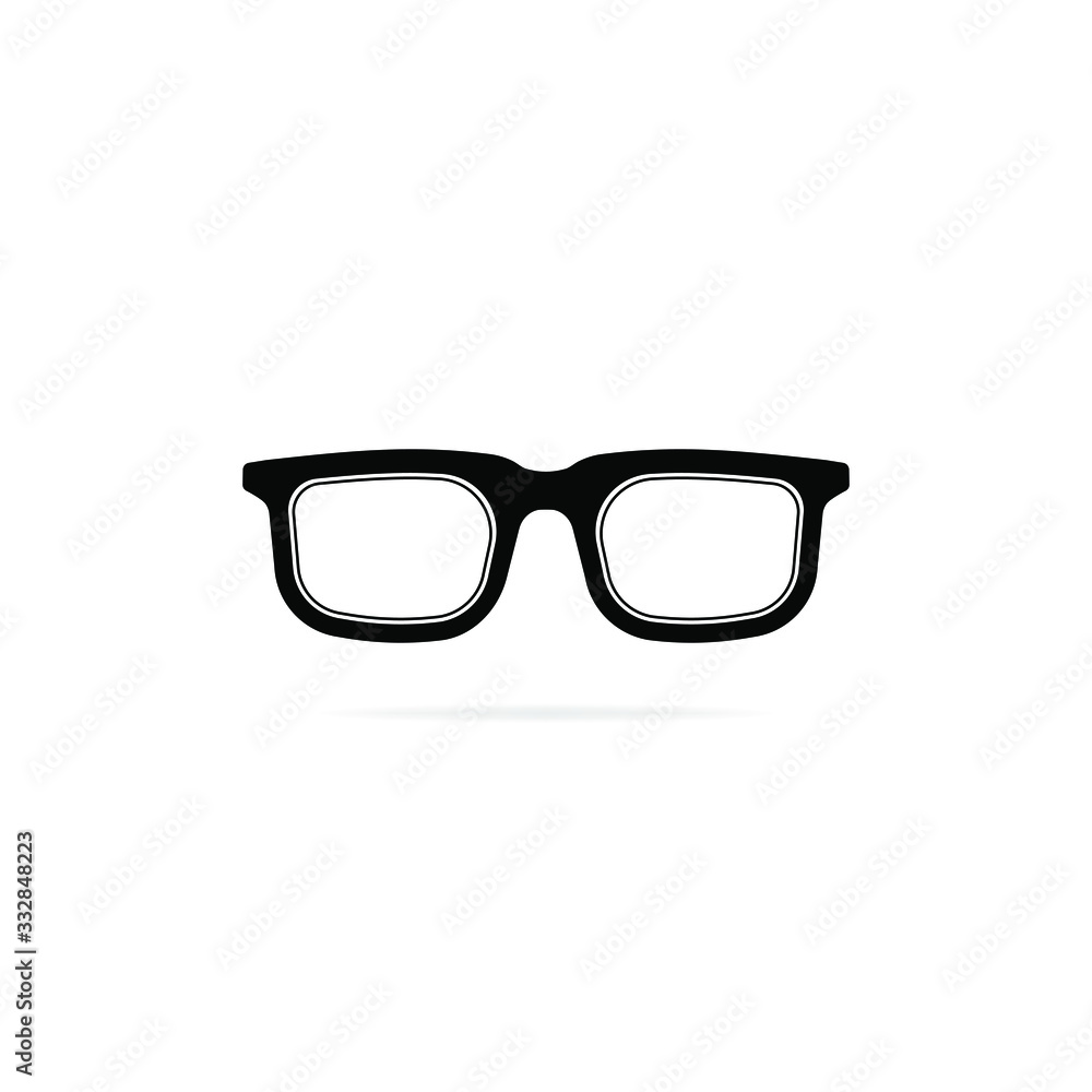 Glasses icon design flat style isolated. Vector illustration