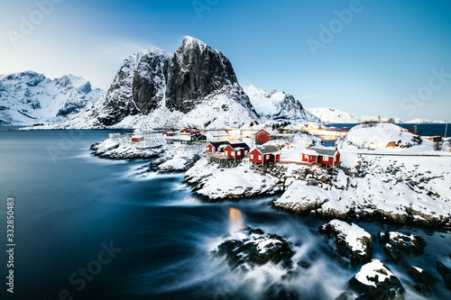Hamnoy winter landscape