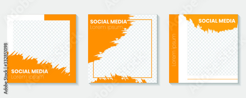 square banner with simple corporate posts, Easy Use in banners, promotion designs, branding company, bloggers, designers, shop owners, entrepreneurs and businesses. Social media post template. Vector
