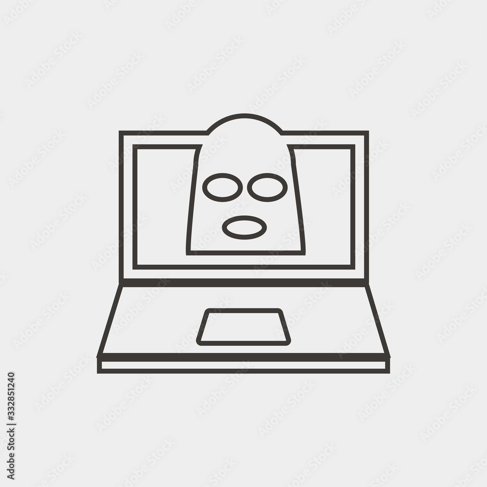 computer malware icon vector illustration and symbol for website and graphic design computer malware icon vector illustration and symbol for website and graphic design