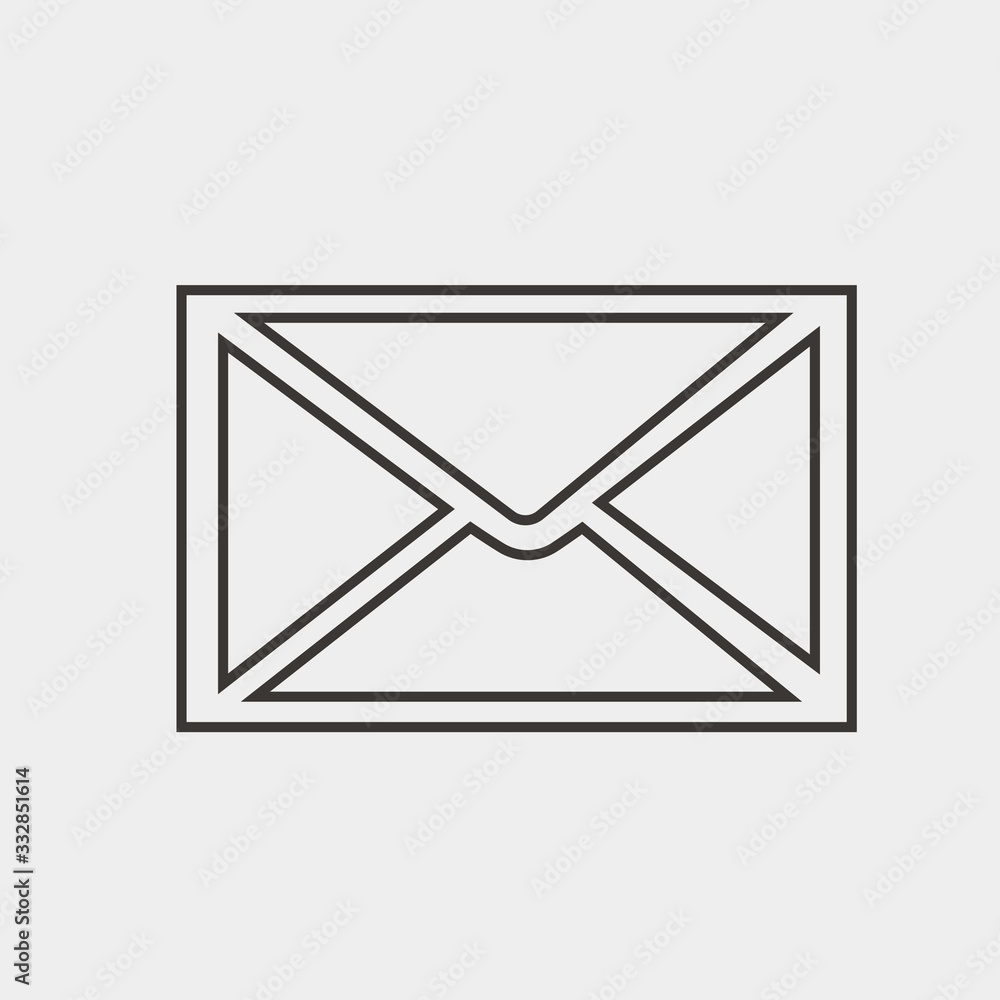 envelope icon vector illustration and symbol for website and graphic design envelope icon vector illustration and symbol for website and graphic design