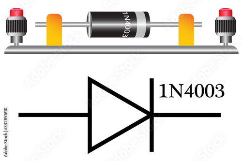 A diode is a semiconductor device having two contacts - an anode and a cathode, a current is passed through the diode