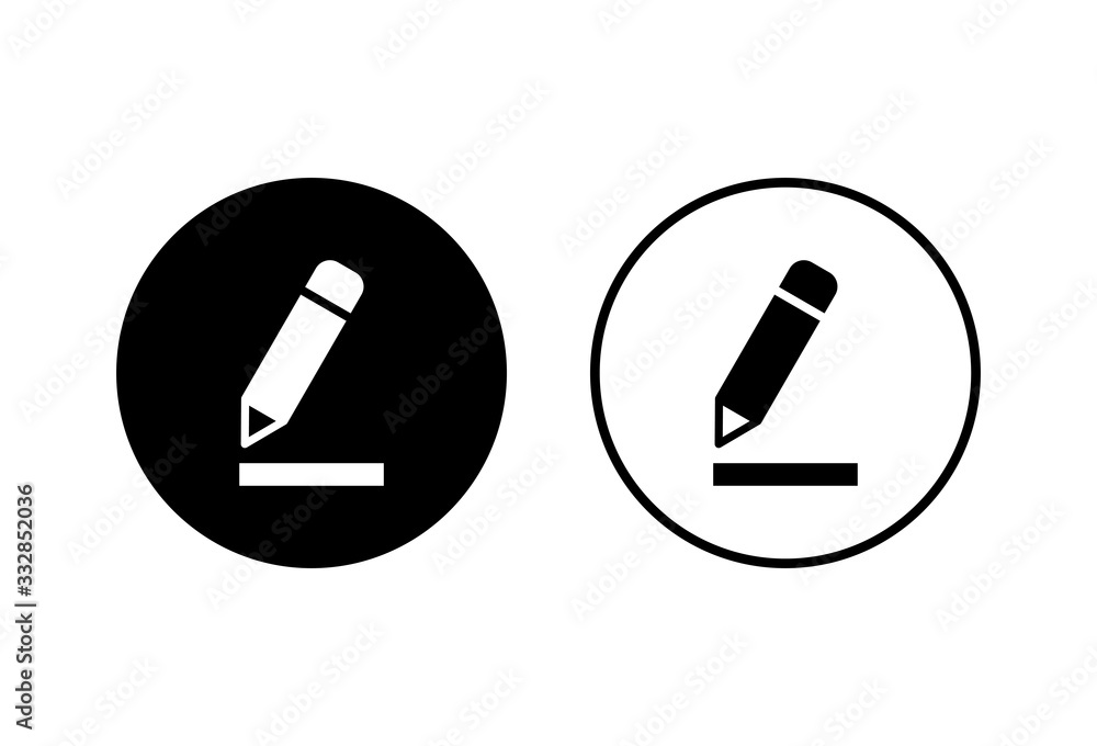 Edit icons set on white background. Pencil icon. sign up Icon vector Edit icons set on white background. Pencil icon. sign up Icon vector