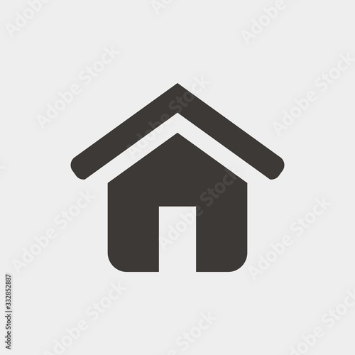 home icon vector illustration and symbol for website and graphic design