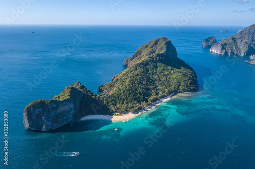 Coastal Scenery of El Nido, Palawan Island, The Philippines, a Popular Tourism Destination for Summer Vacation in Southeast Asia, with Tropical Climate and Beautiful Landscape.