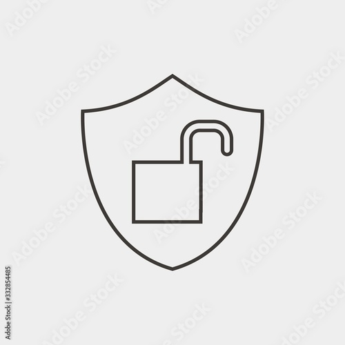 security bypass icon vector illustration and symbol for website and graphic design