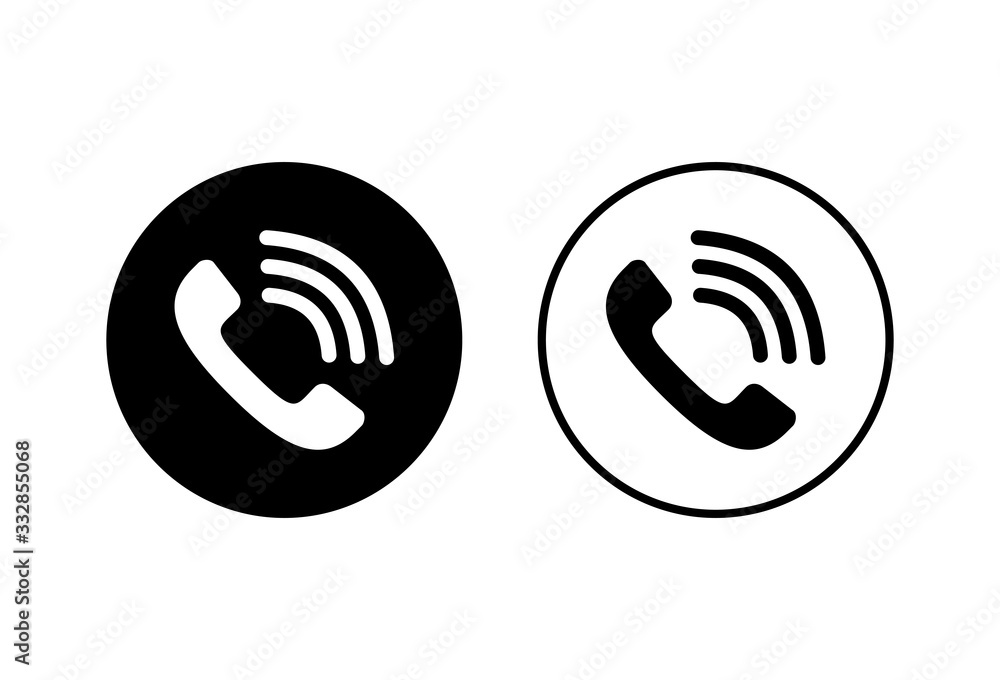 Call icons set on white background. Phone icon vector. mobile phone. telephone icon Call icons set on white background. Phone icon vector. mobile phone. telephone icon