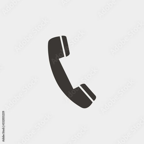 telephone icon vector illustration and symbol for website and graphic design