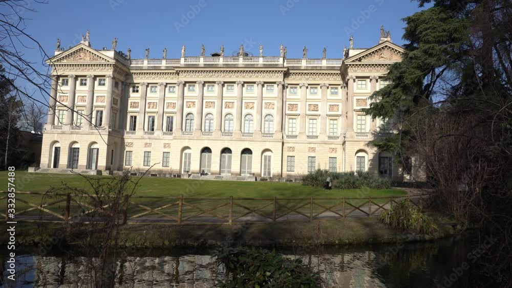 Italy , Milan - Villa Reale is a interesting garden place to visit in downtown of the city near Porta Venezia Italy , Milan - Villa Reale is a interesting garden place to visit in downtown of the city near Porta Venezia