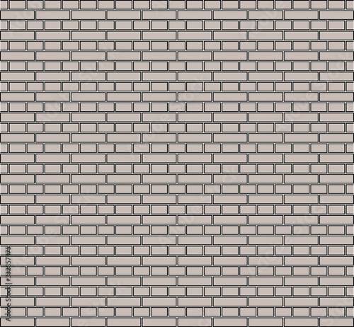 Brick Wall, grey, Seamless Pattern