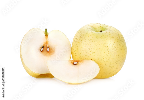 chinese pear isolated on white background