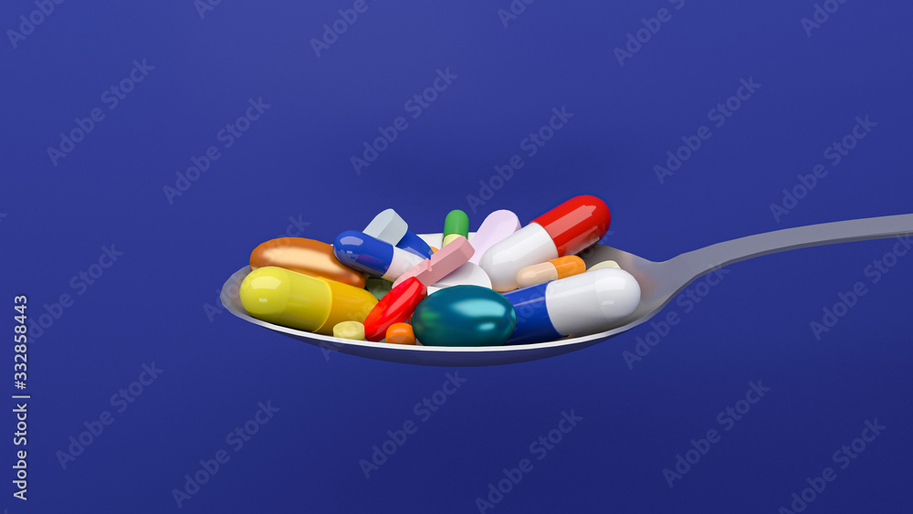 Medicine, pharmacy and health concept. 3D Rendering.pile of colorful pills, Antibiotic symbol. Pharmaceutical medical treatment healthcare concept. Healthcare, medicine. Medicine collection set. Medicine, pharmacy and health concept. 3D Rendering.pile of colorful pills, Antibiotic symbol. Pharmaceutical medical treatment healthcare concept. Healthcare, medicine. Medicine collection set.