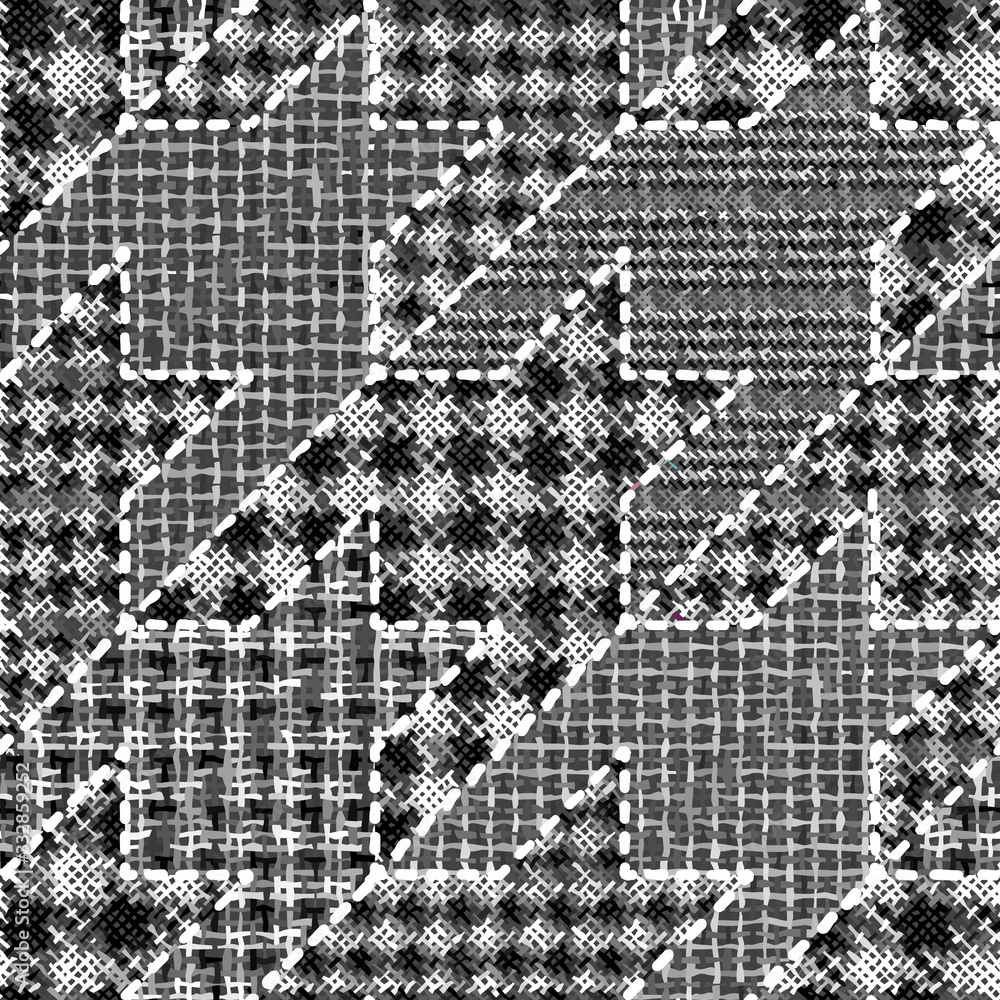 Imitation of a texture of rough canvas. Seamless pattern.