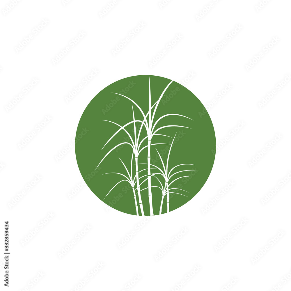 Obraz premium Sugar cane Logo Template vector symbol