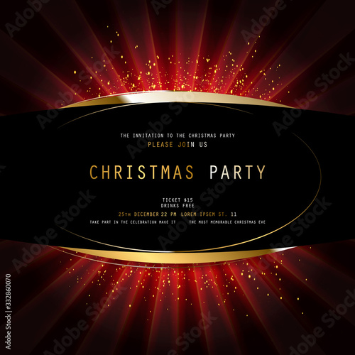 Invitation merry christmas party 2021