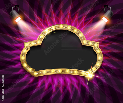 Pink movie or theater curtains