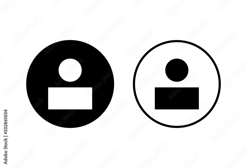 people icons set on white background. person icon. User vector icon people icons set on white background. person icon. User vector icon