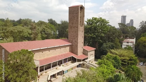 Areal view of the Saint Paul's Catholic Church in Nairobi Kenya, East Africa photo