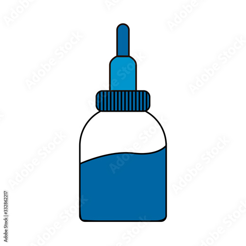 spray for the nose and throat in a jar with a special nozzle. vector illustration isolated on a white background. for websites, icons, apps, and banners