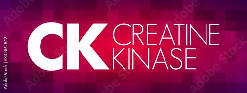 CK - Creatine Kinase acronym, medical concept background
