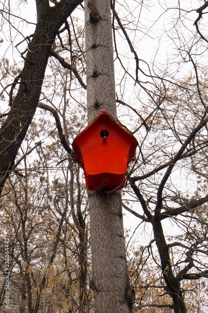 birdhouse is waiting for the arrival of new residents. birdhouse is waiting for the arrival of new residents.