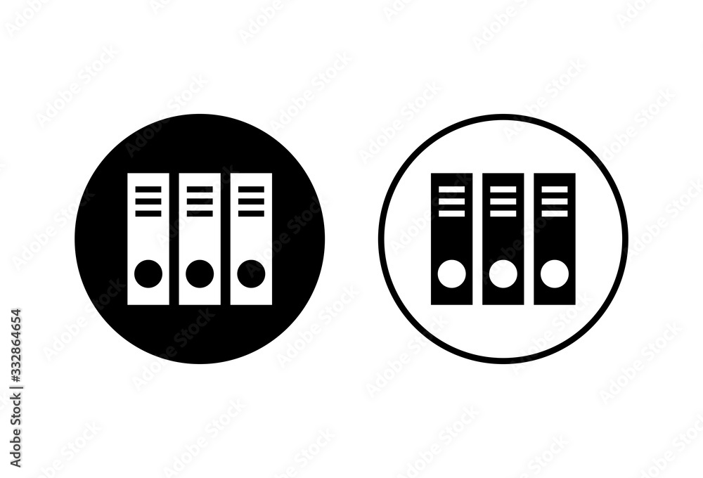 Library icons set on white background. Book icon vector Library icons set on white background. Book icon vector