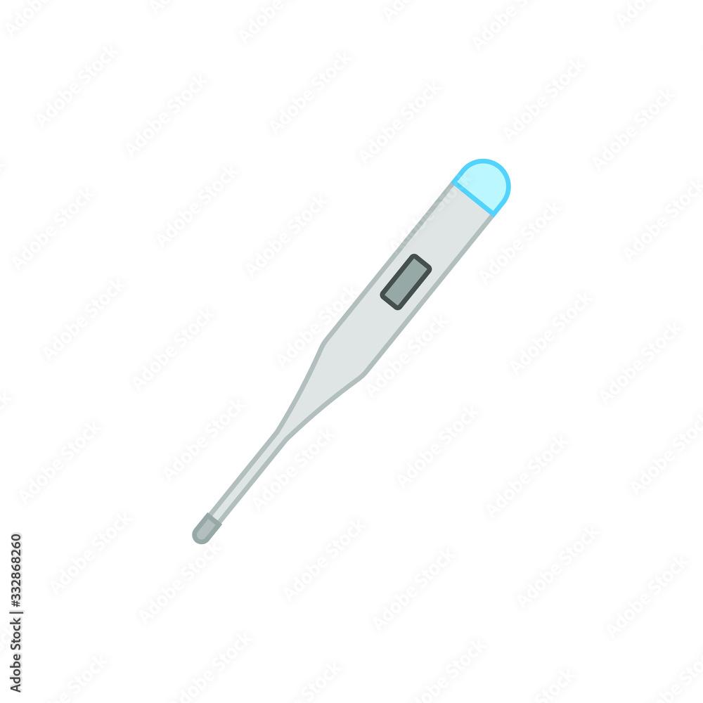 digital thermometer on white background digital thermometer on white background