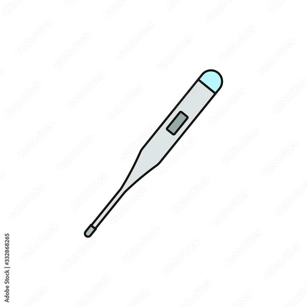 digital thermometer on white background digital thermometer on white background