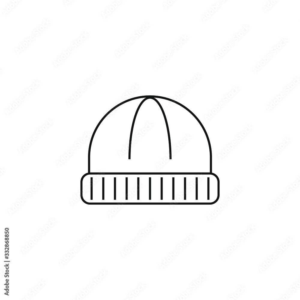 wool hat on white background wool hat on white background