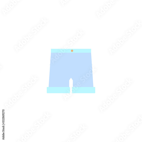 wool short jeans on white background photo