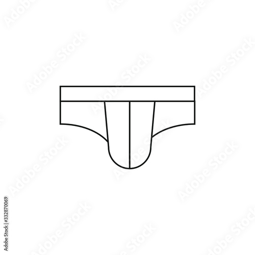 white underpants on white background