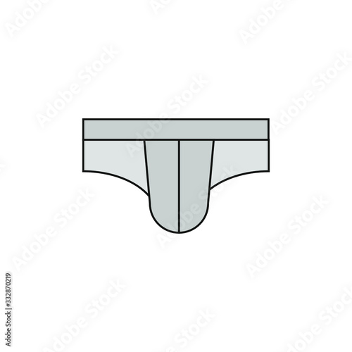 white underpants on white background