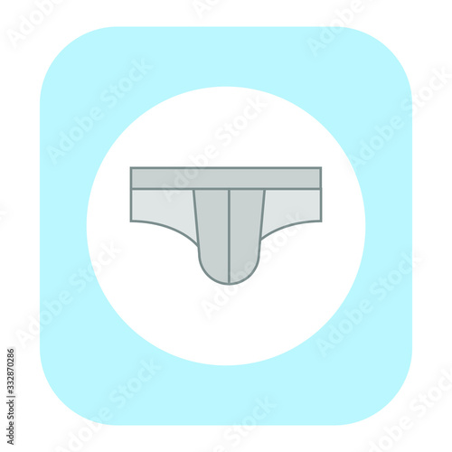 white underpants on white background