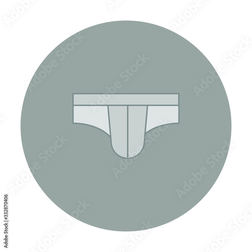 white underpants on white background