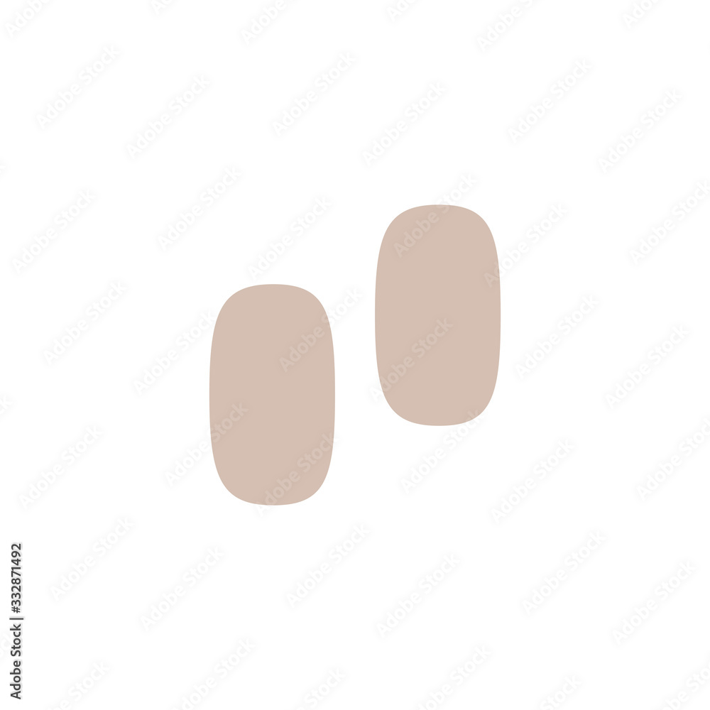 two kibbles on white background two kibbles on white background