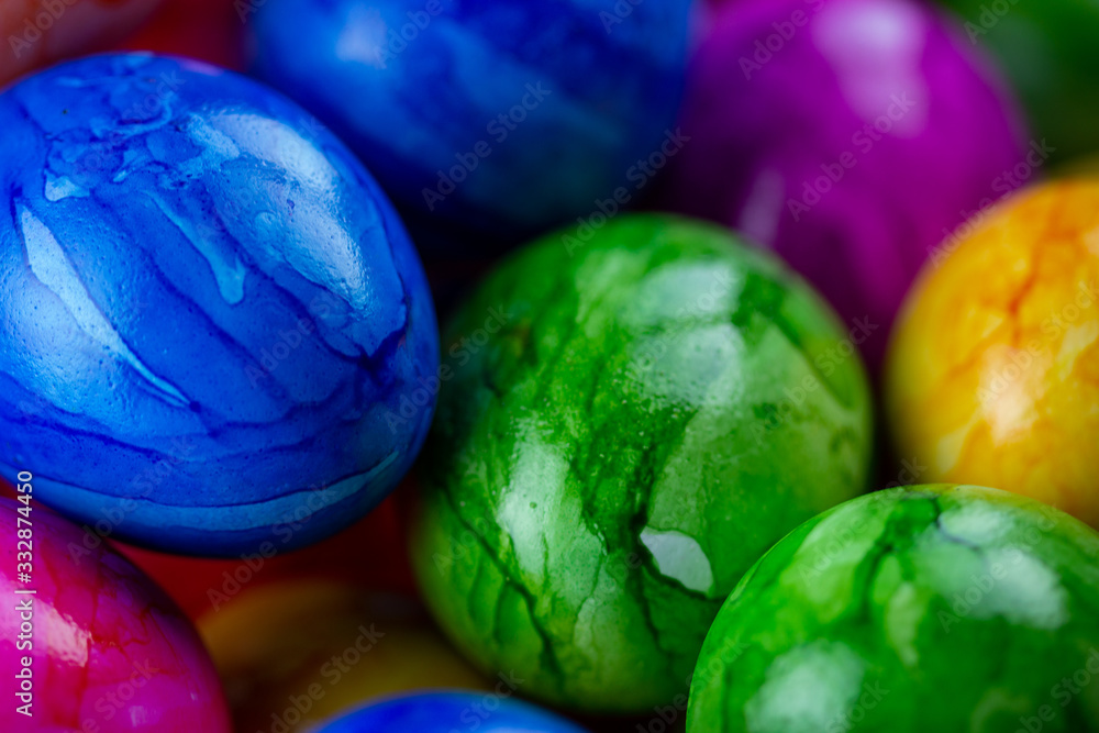 colorful easter eggs closeup selective focus colorful easter eggs closeup selective focus