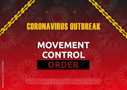 Movement Control Order due to Covid-19. Partial lockdown by the government to fight the novel coronavirus outbreak.