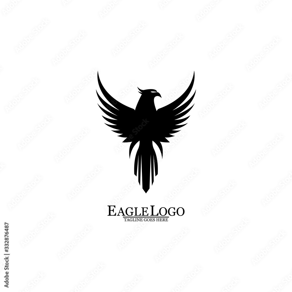 Obraz premium Eagle icon logo design vector template