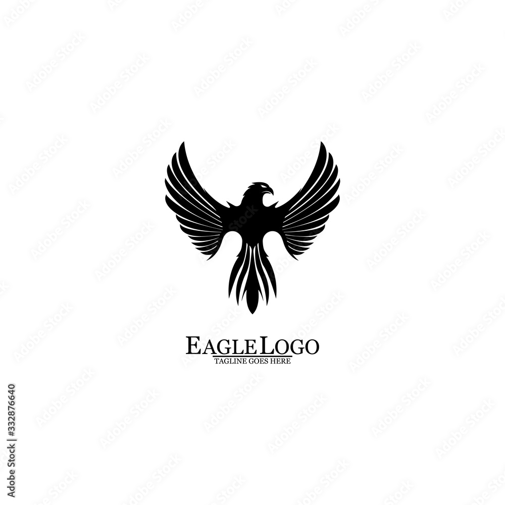 Obraz premium Eagle icon logo design vector template