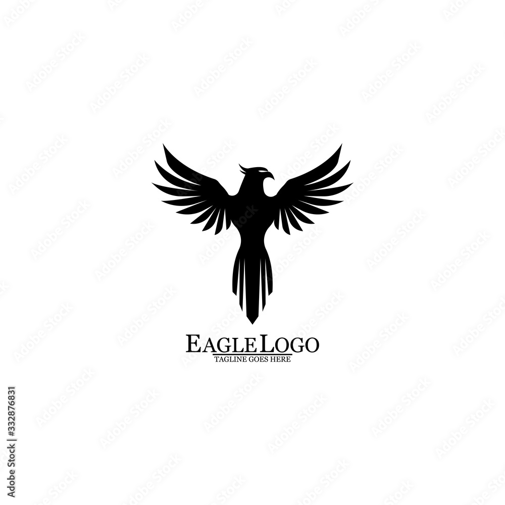 Obraz premium Eagle icon logo design vector template