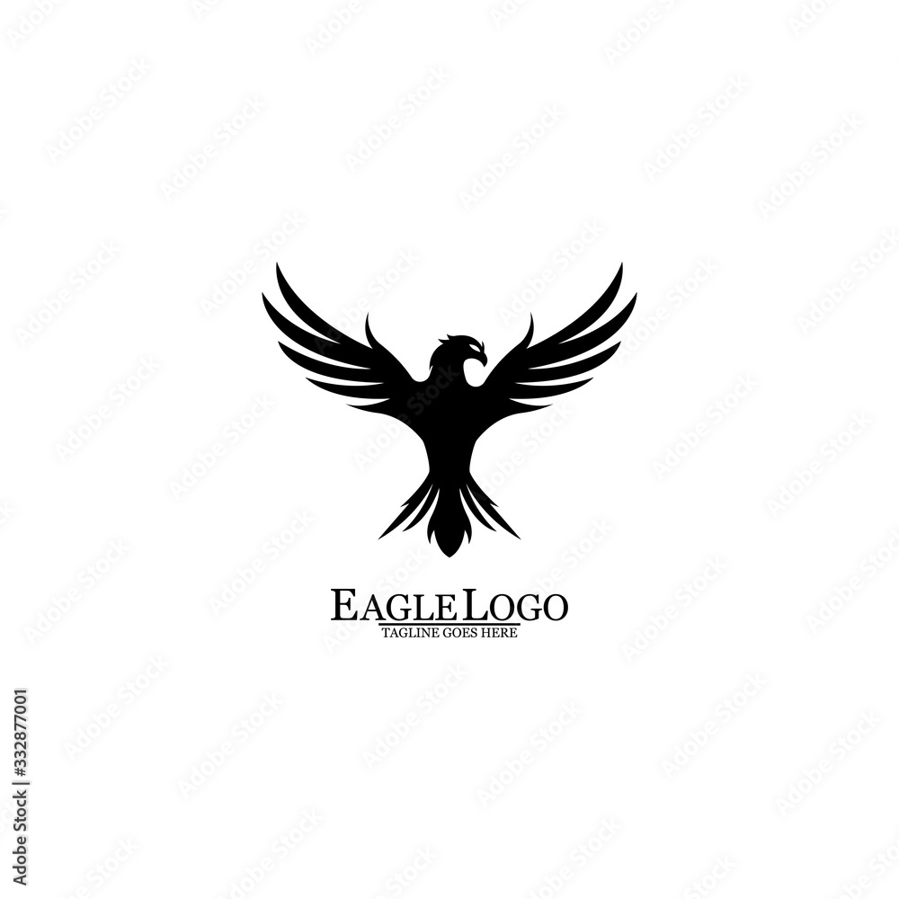 Obraz premium Eagle icon logo design vector template