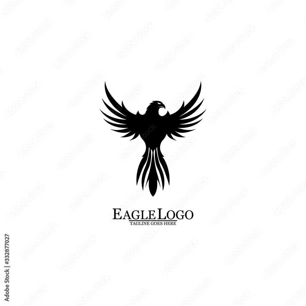 Obraz premium Eagle icon logo design vector template