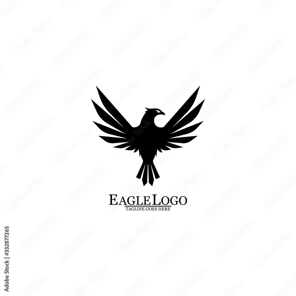 Obraz premium Eagle icon logo design vector template