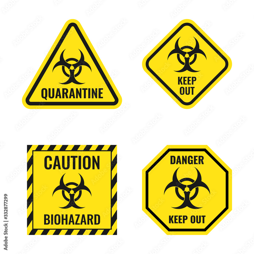 biological hazard warning signs, biohazard danger icon set biological hazard warning signs, biohazard danger icon set