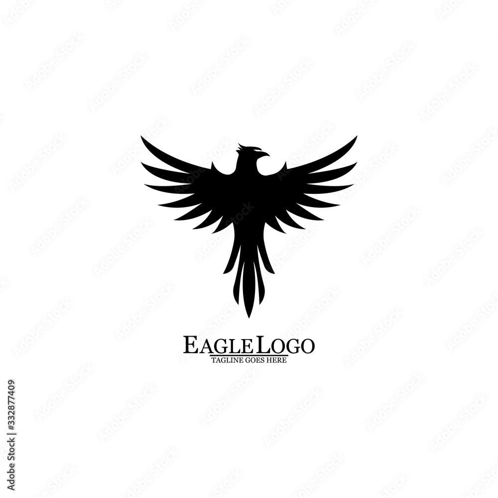 Obraz premium Eagle icon logo design vector template