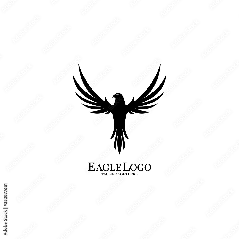 Obraz premium Eagle icon logo design vector template