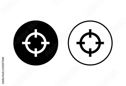 Target icons set on white background. Target vector icon. goal icon. marketing target. Aim