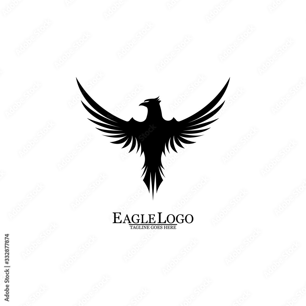 Obraz premium Eagle icon logo design vector template