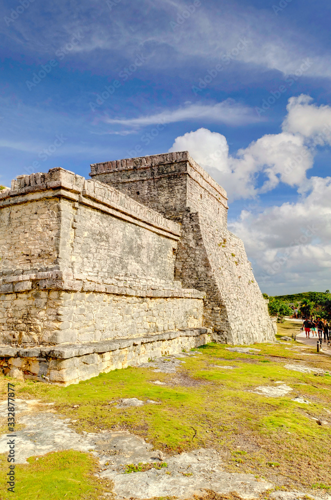 Tulum, Quintana Roo, Mexico : Mayan Ruins, HDR Image Tulum, Quintana Roo, Mexico : Mayan Ruins, HDR Image